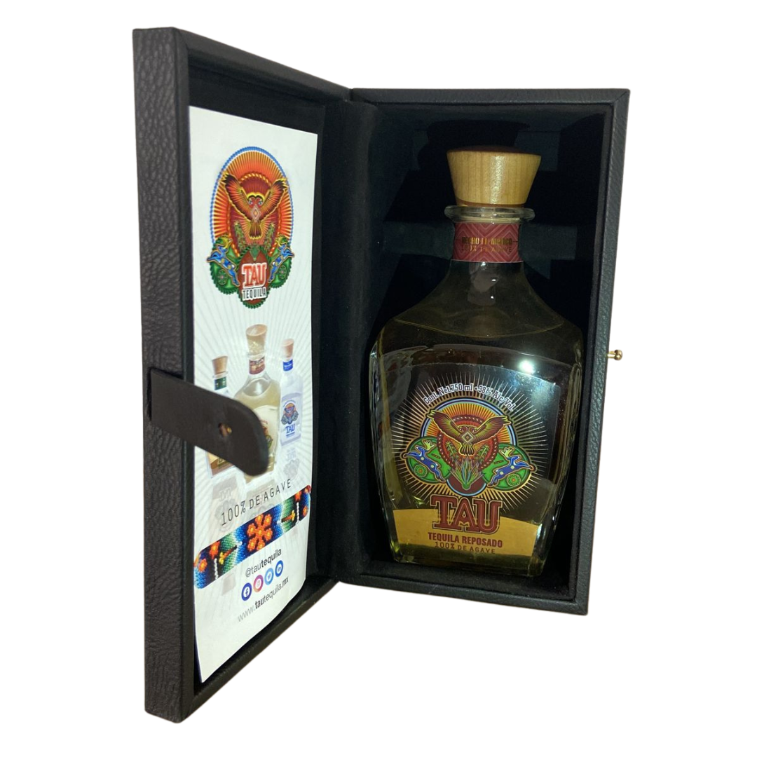 Tequila Reposado TAU estuche 750 ml 1 Tequila Reposado TAU estuche 750 ml